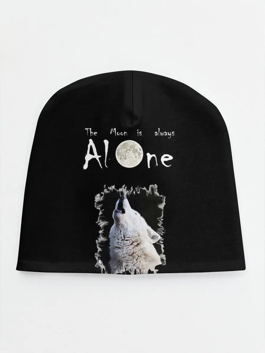 Детская шапка / Волк и луна одиночки