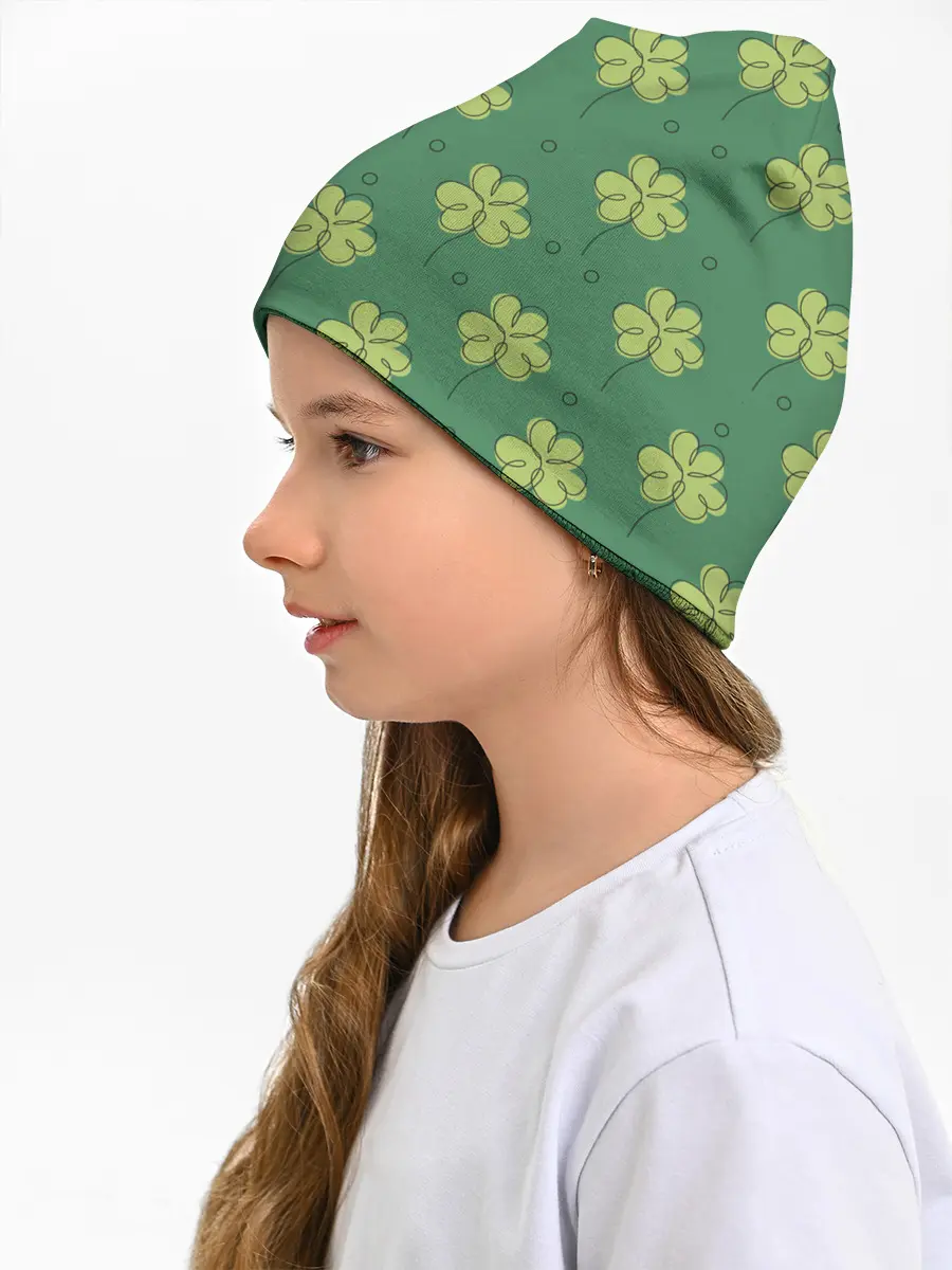 Детская шапка / Узор на День святого Патрика