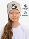 Детская шапка / сова котик аниме