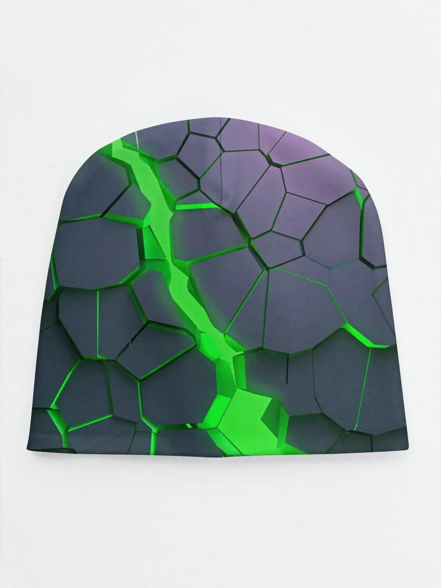 Детская шапка / ЗЕЛЕНЫЙ РАЗЛОМ | 3Д РАЗЛОМ