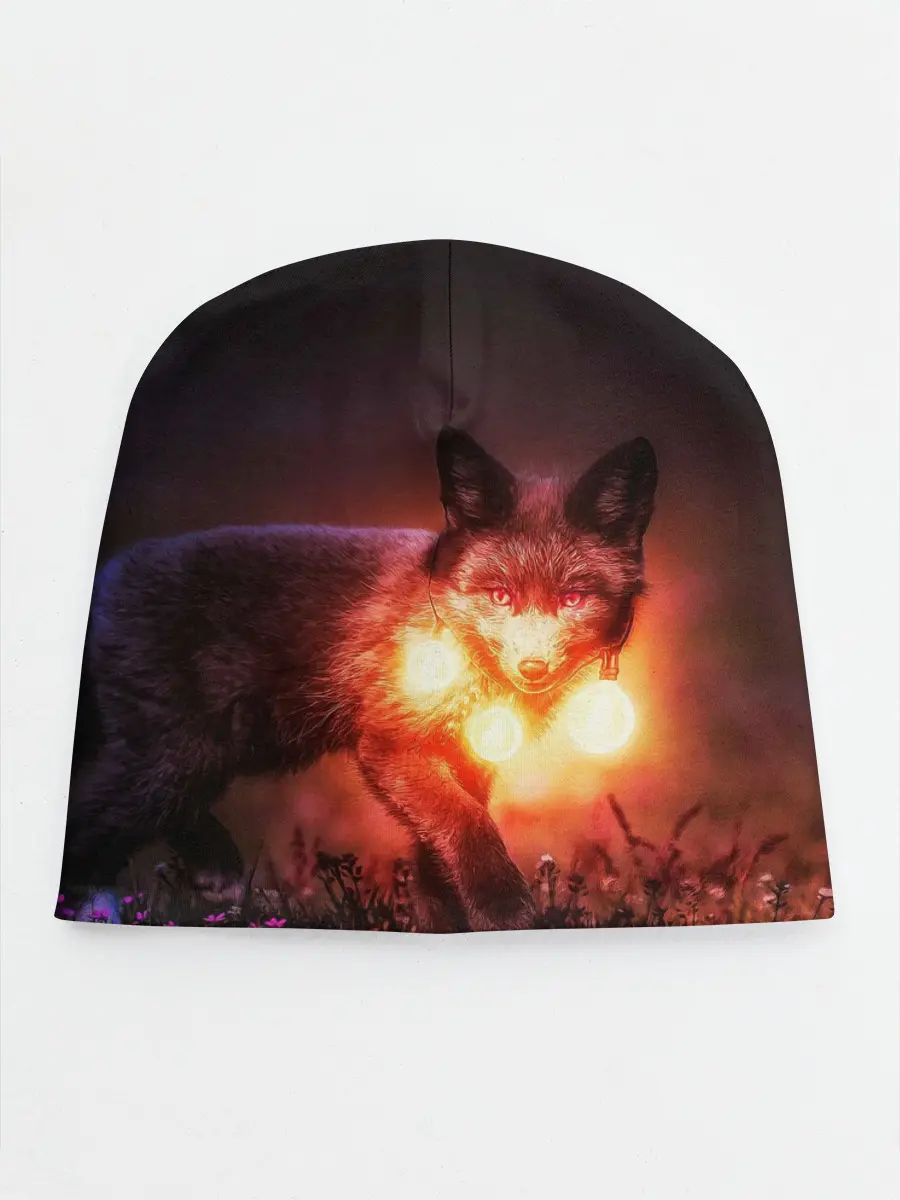 Детская шапка / Лисица с фонариками