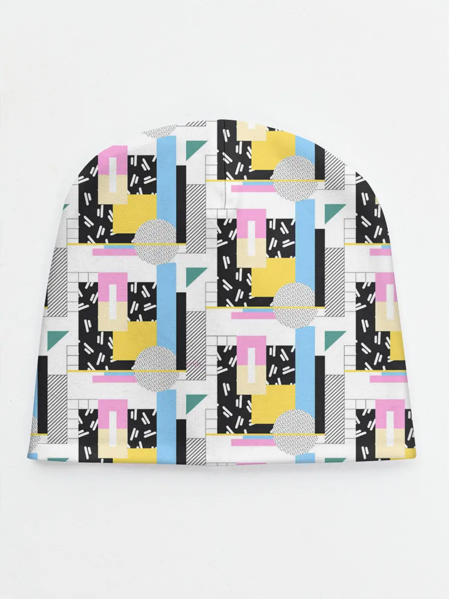Детская шапка / Memphis style geometry