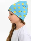 Детская шапка / Лимоны на голубом