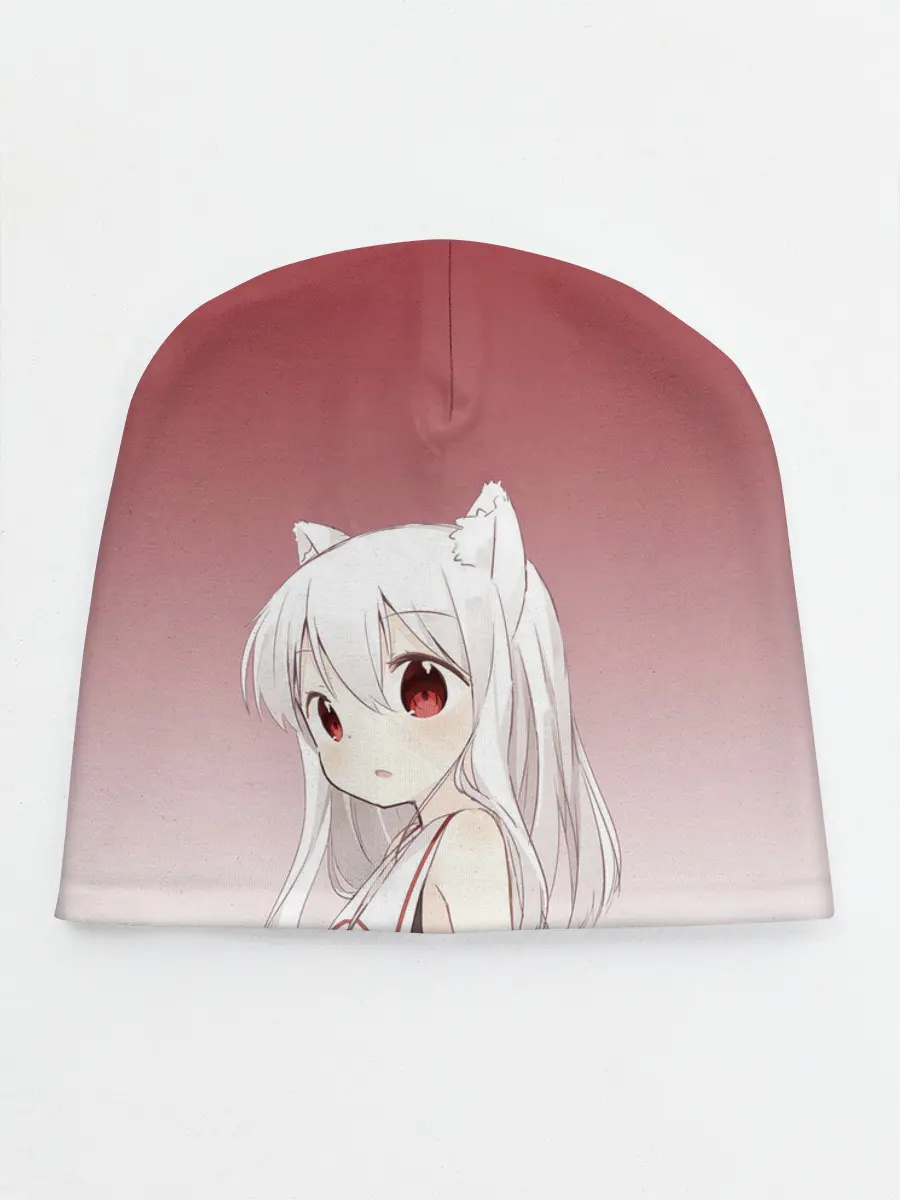 Детская шапка / малышка ушки хвост глаза