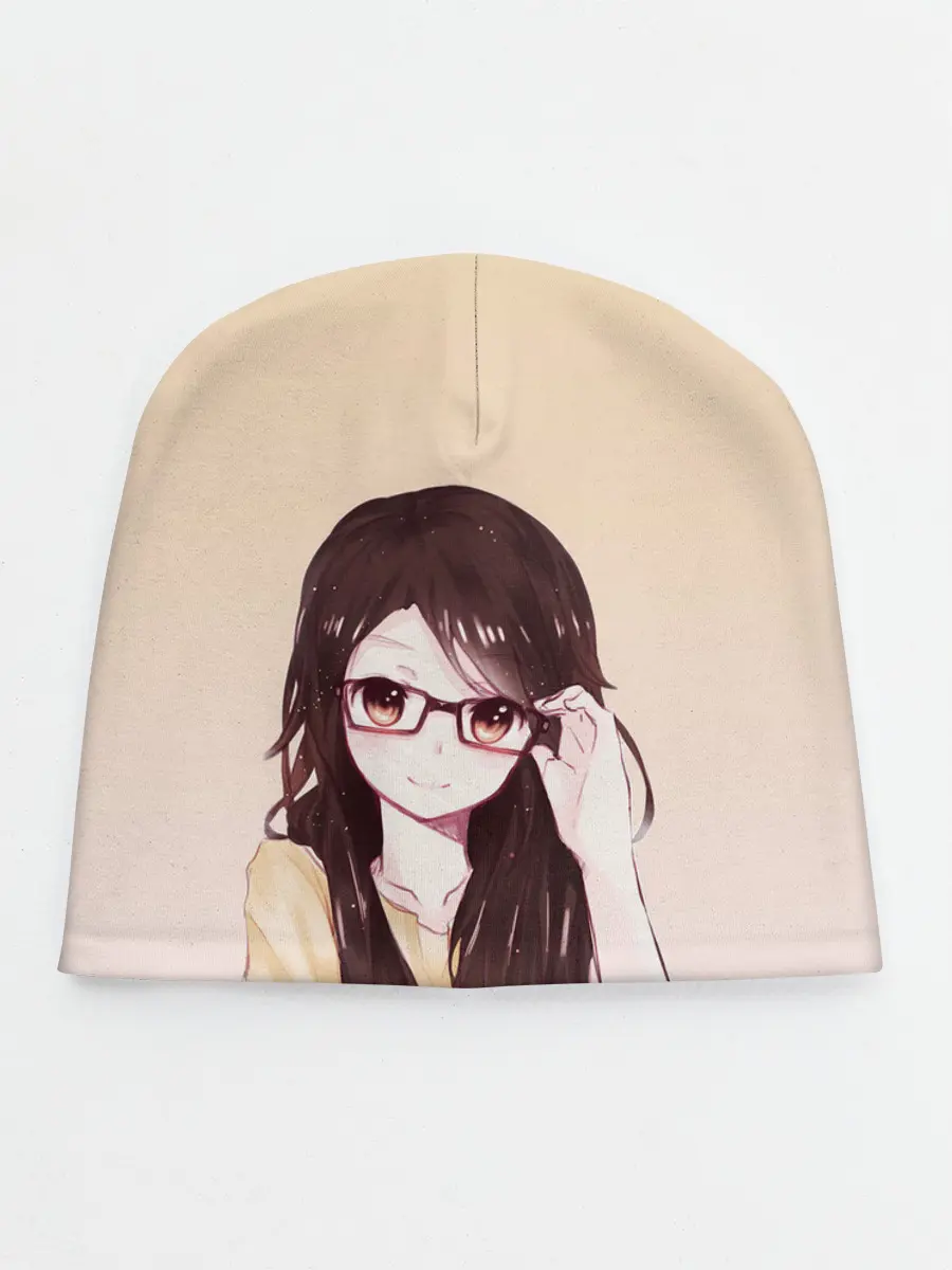 Детская шапка / девочка в очках милая