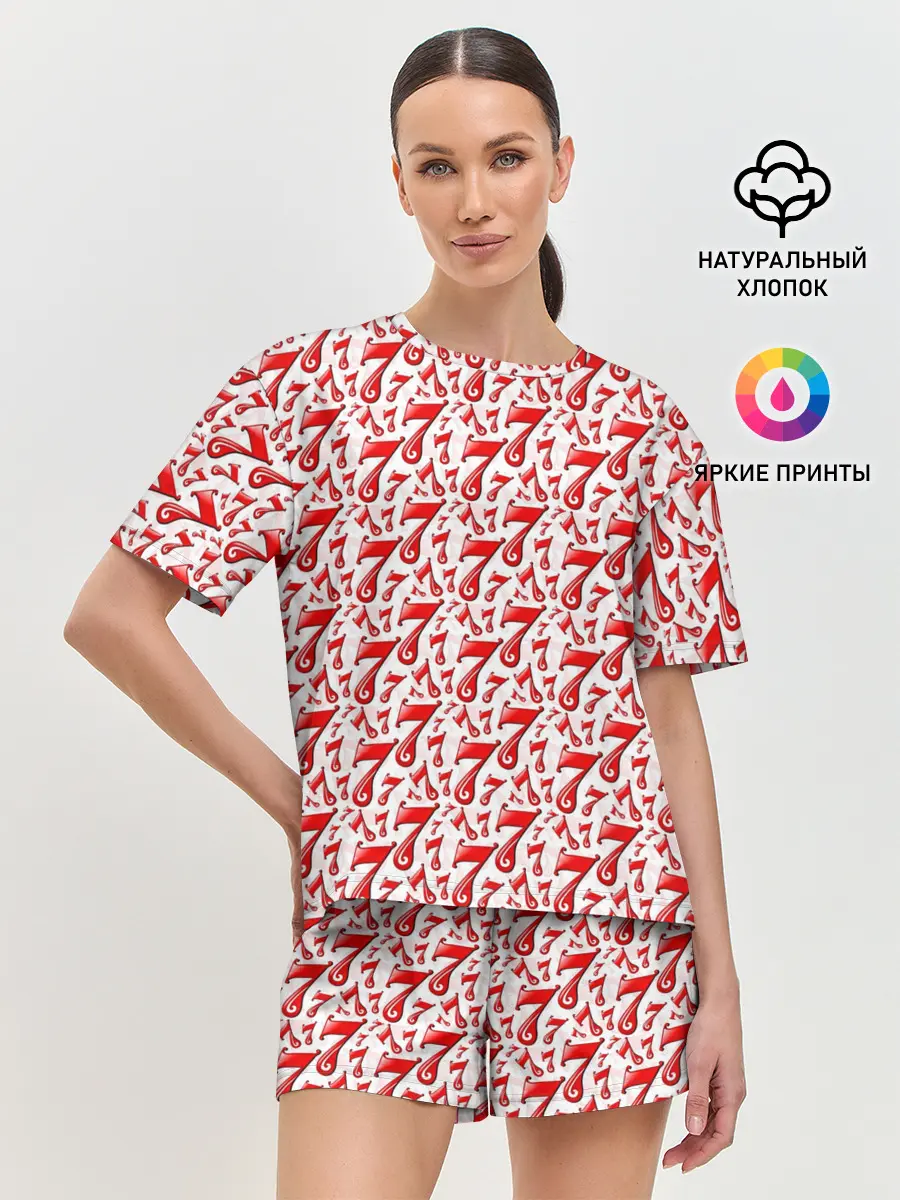 Женская пижама с шортами / Счастливчик