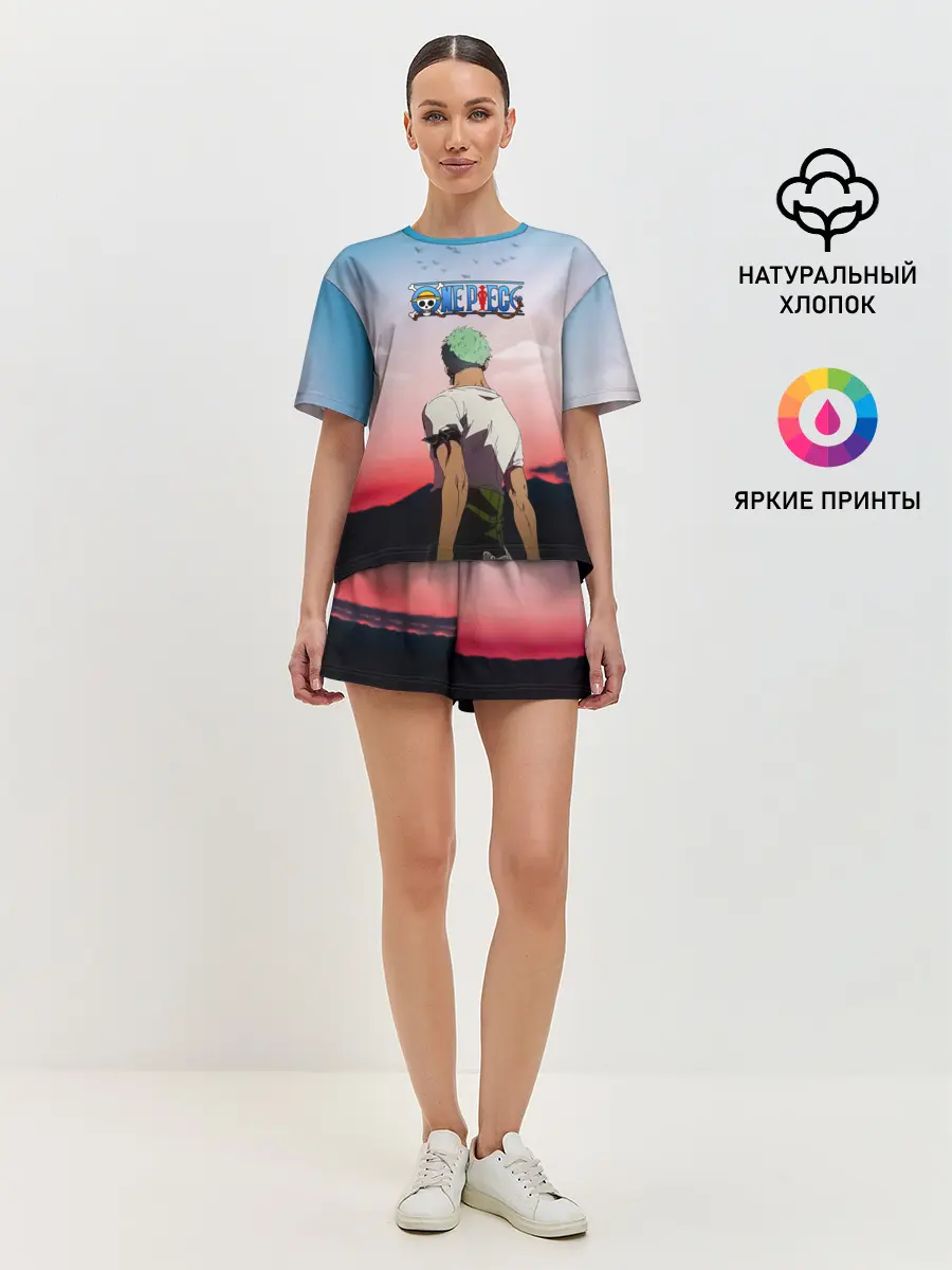 Женская пижама с шортами / Ророноа Зоро эпичный One Piece