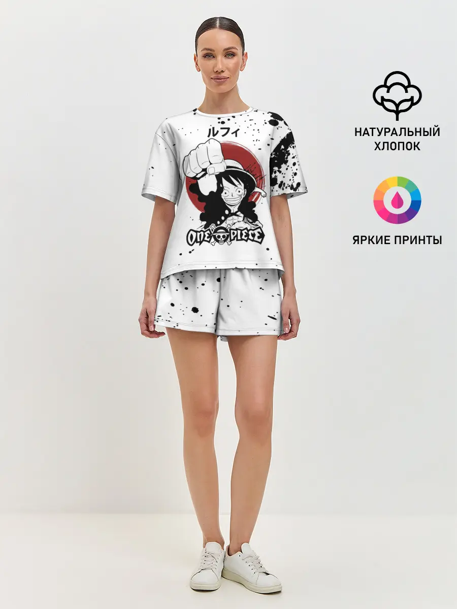 Женская пижама с шортами / Манки Д. Луффи One Piece