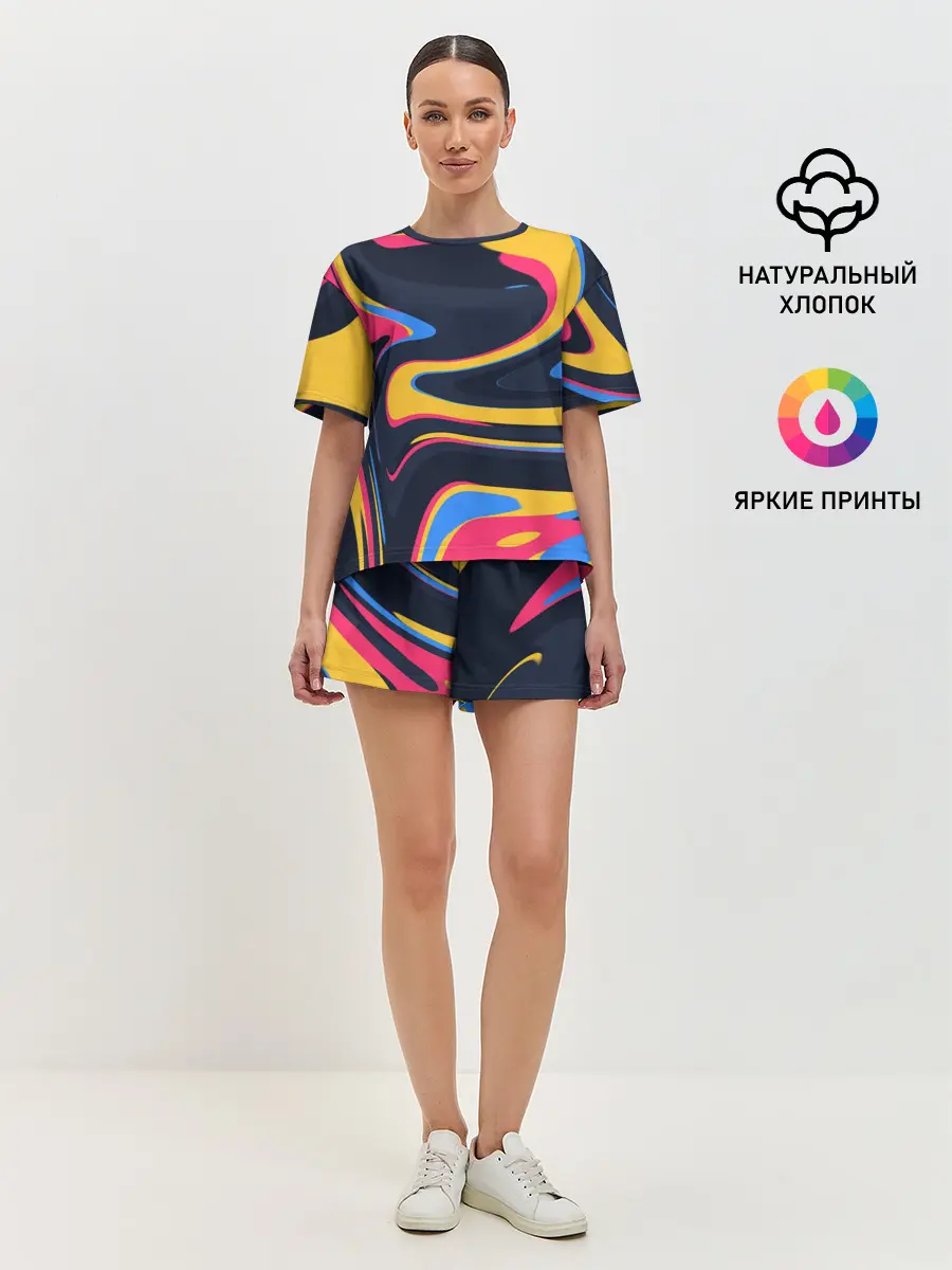 Женская пижама с шортами / Color Mix