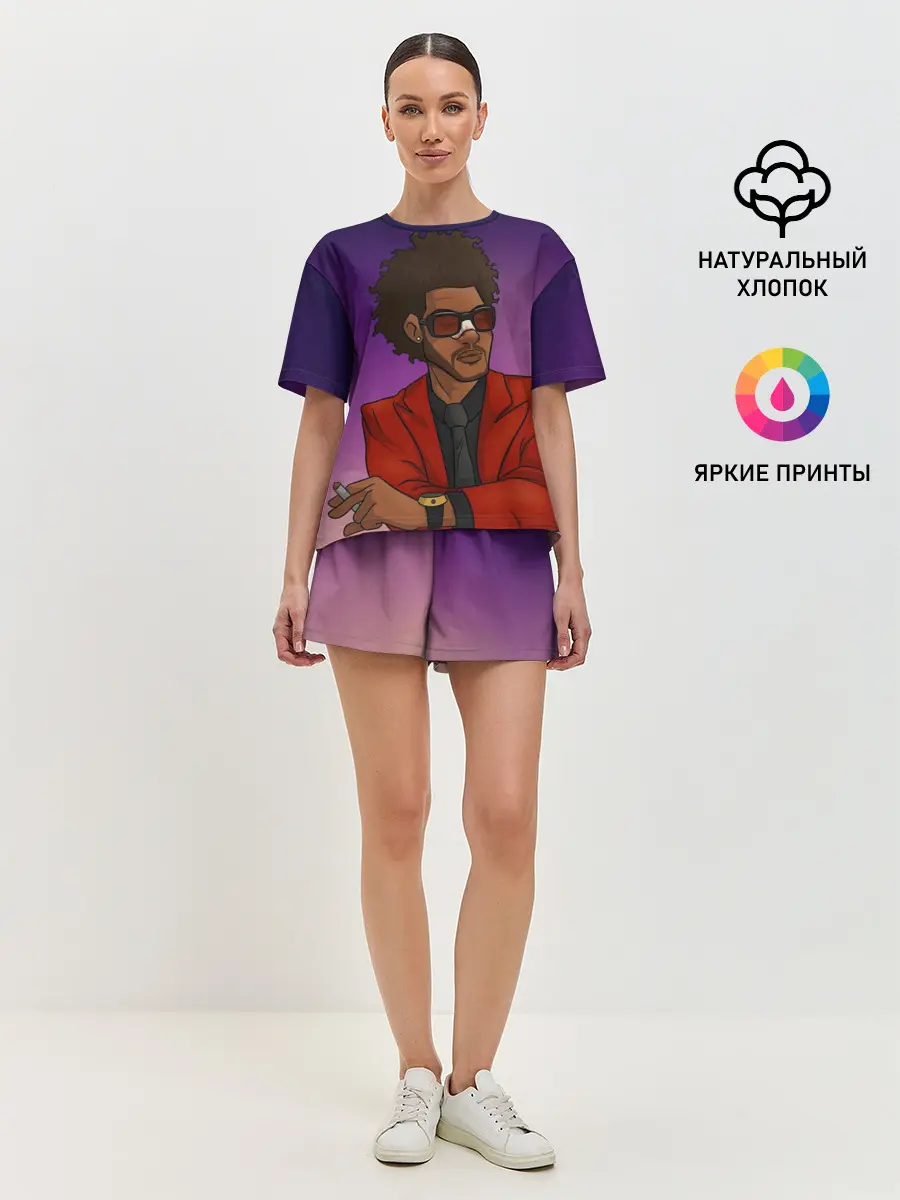 Женская пижама с шортами / Стильный Уикенд