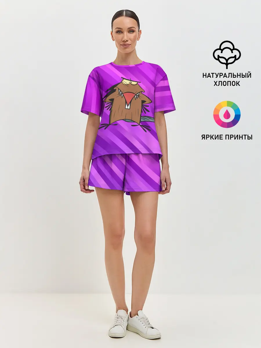 Женская пижама с шортами / Крутые Бобры мультфильм