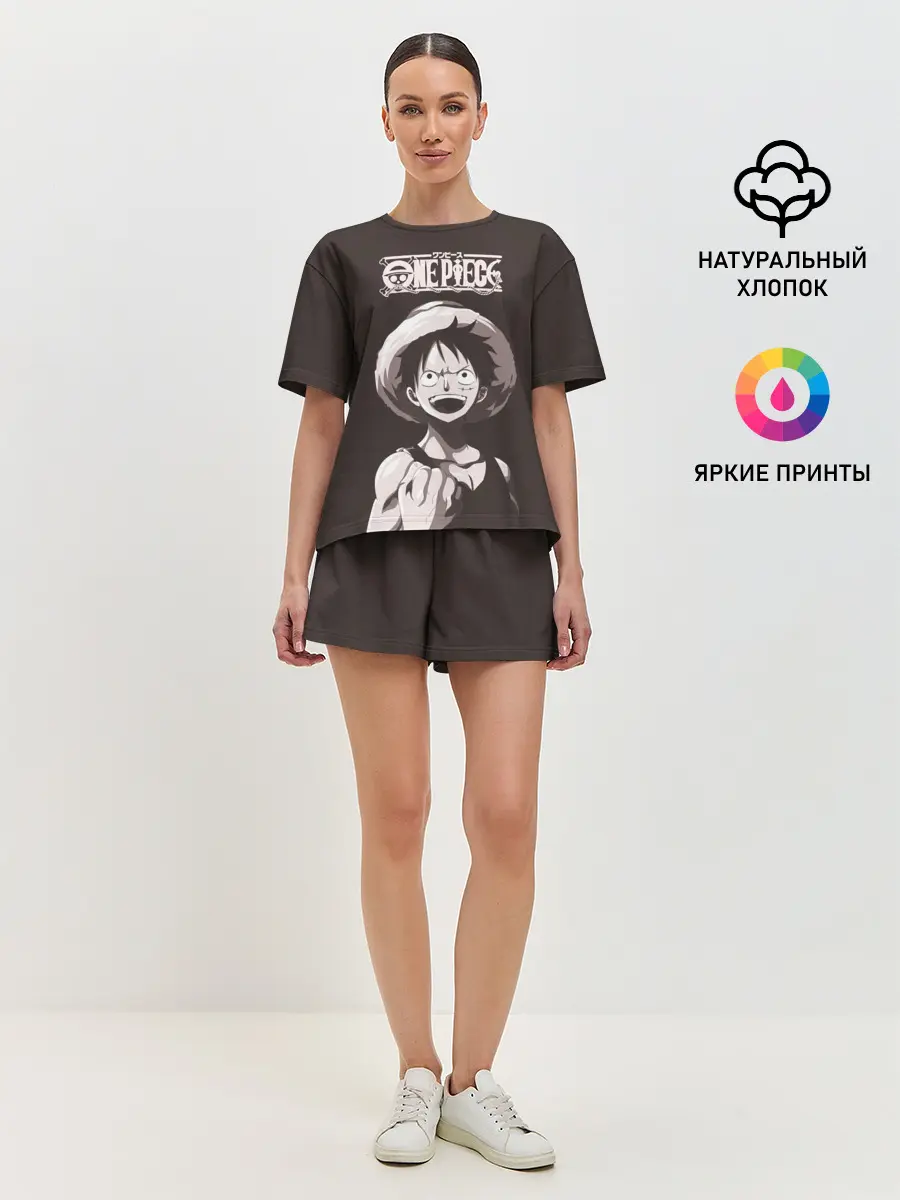 Женская пижама с шортами / One Piece | Манки Д. Луффи