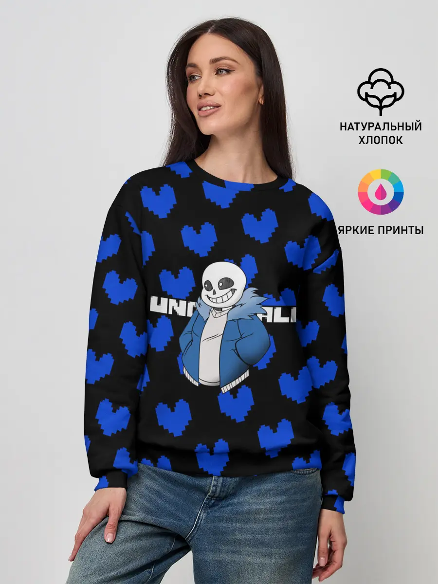 Женский свитшот / Undertale.