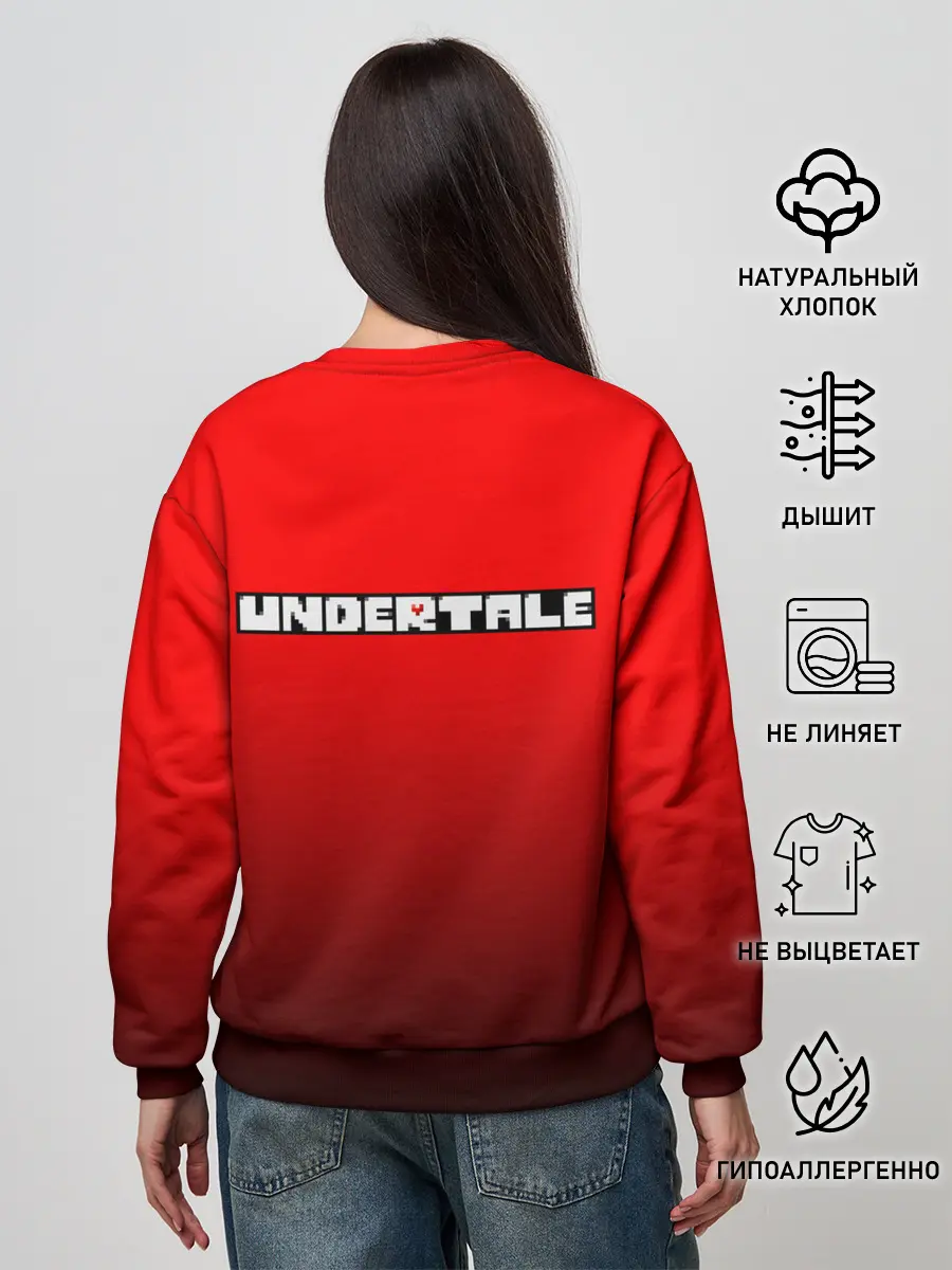 Женский свитшот / Undertale.