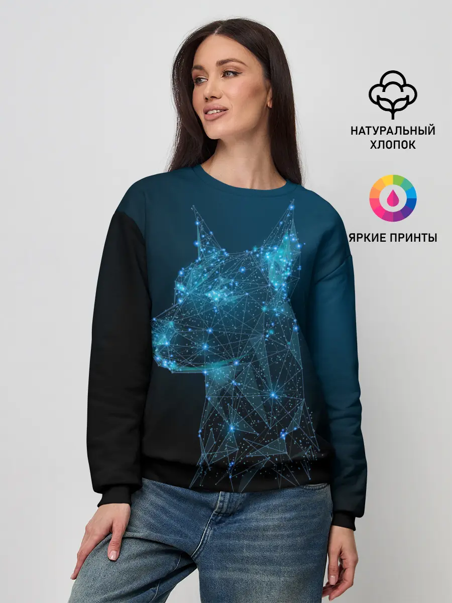 Женский свитшот / Доберман