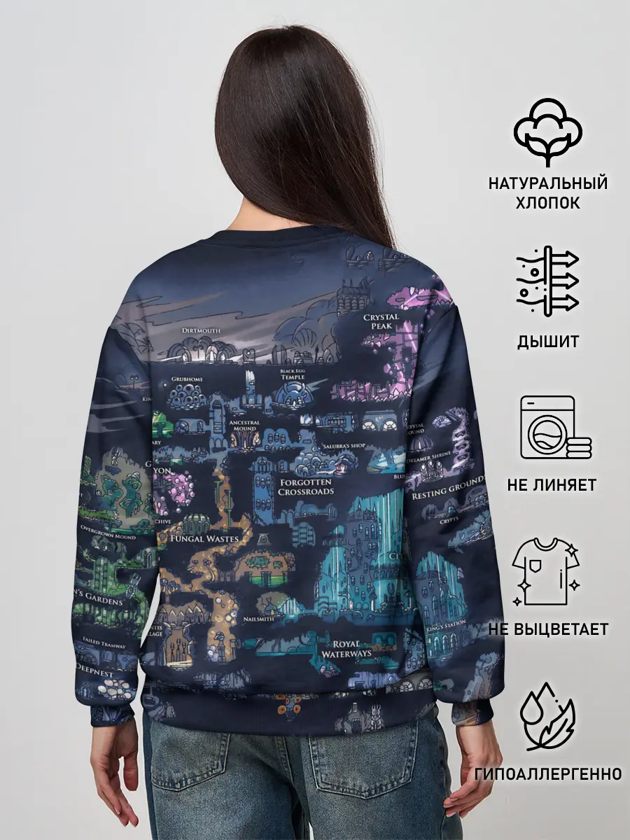 Женский свитшот / HOLLOW KNIGHT WORLD