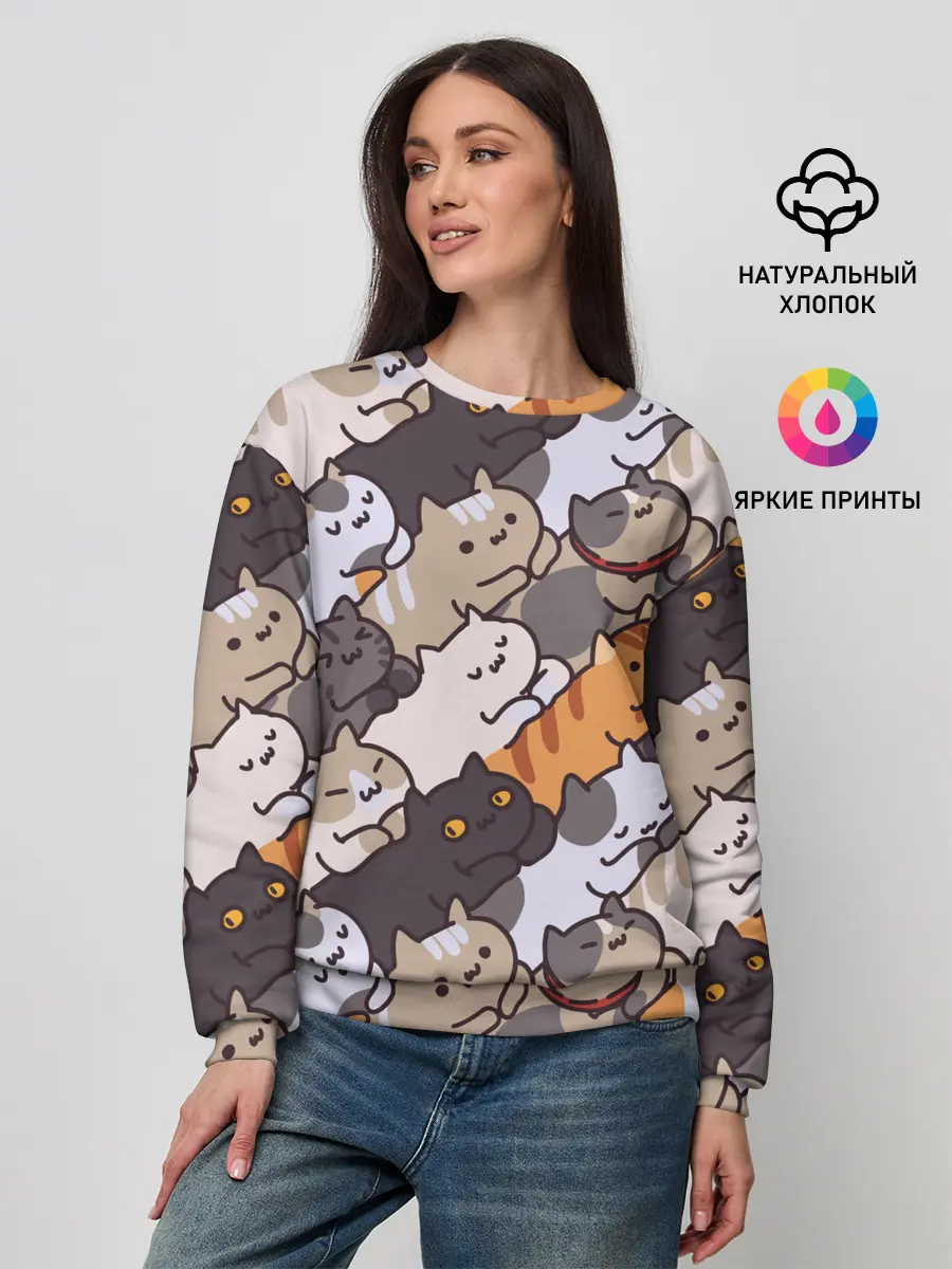 Женский свитшот / Котомания