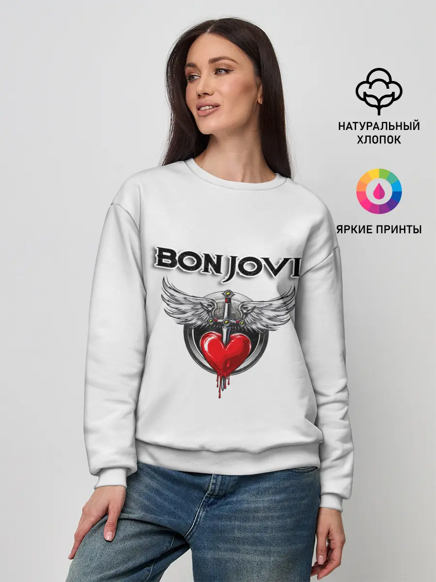 Женский свитшот / Bon Jovi