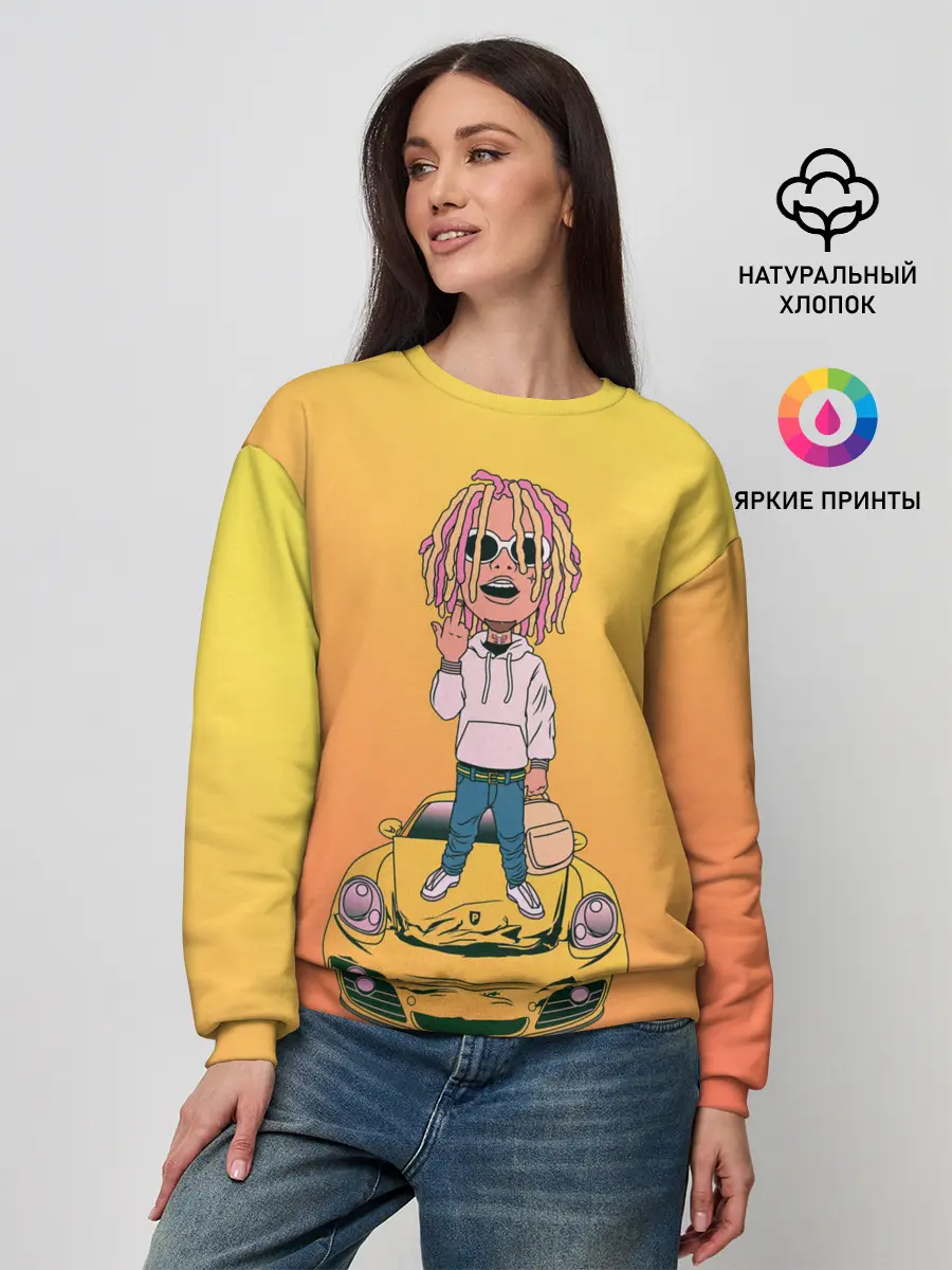Женский свитшот / Lil Pump - Flex Like Ouu