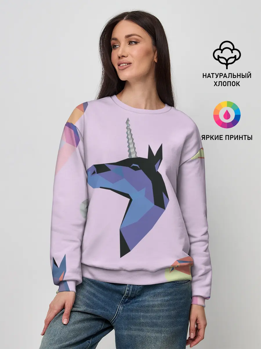 Женский свитшот / Единорог