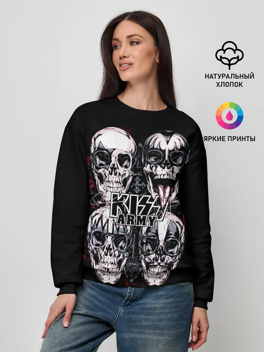 Женский свитшот / Kiss
