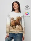 Женский свитшот / Лошадь с жеребенком