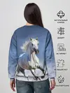 Женский свитшот / Белая лошадь