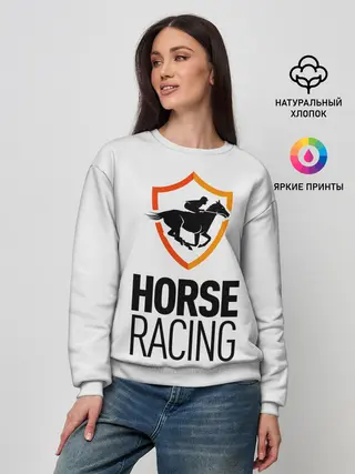 Женский свитшот / Horse racing