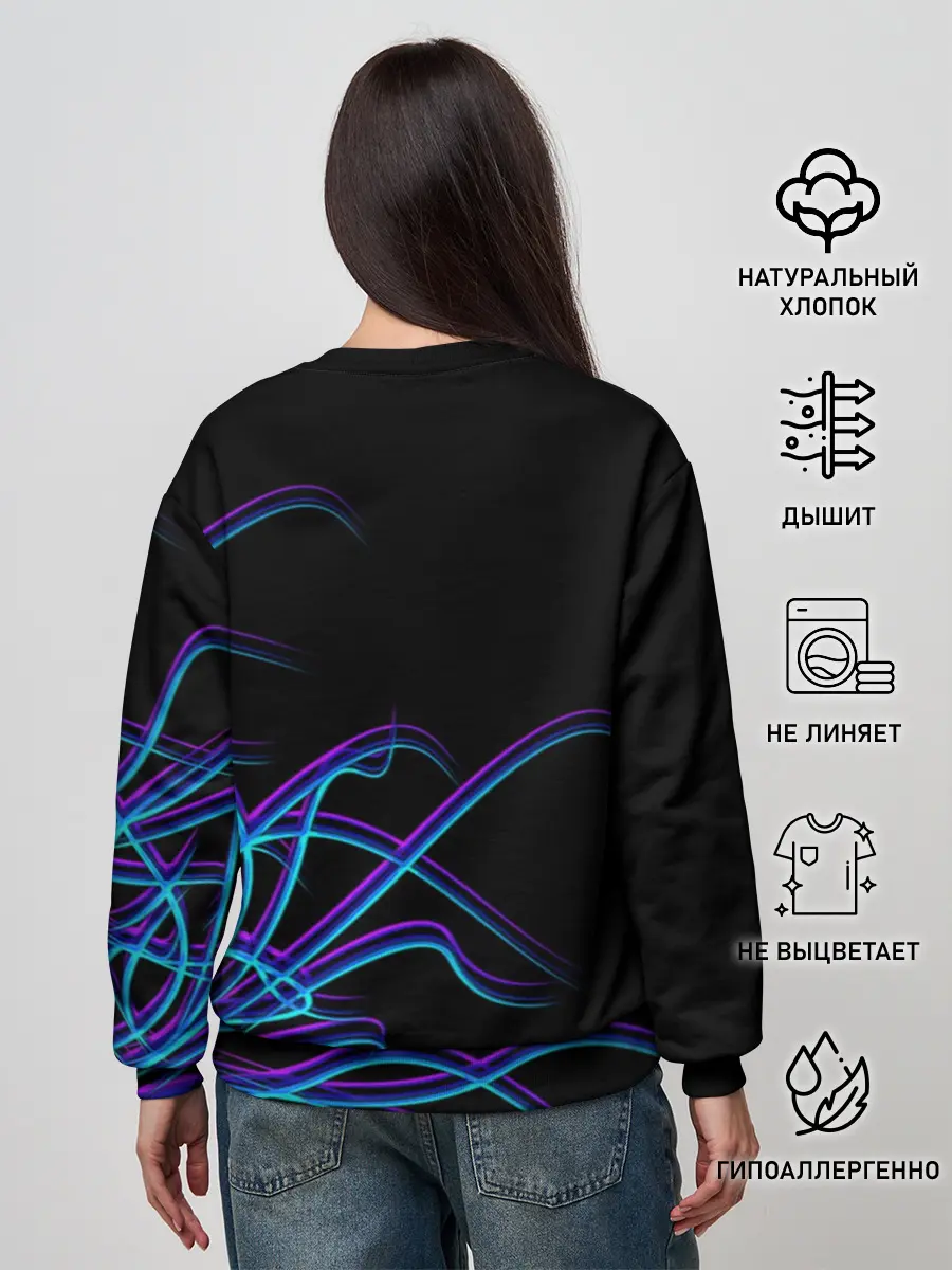Женский свитшот / Неоновые Щупальцы