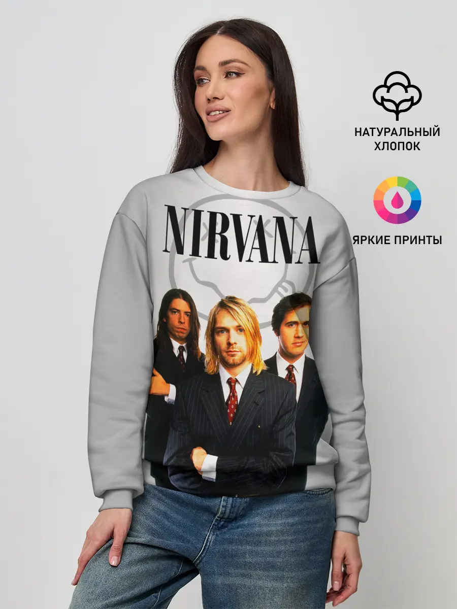 Женский свитшот / Nirvana