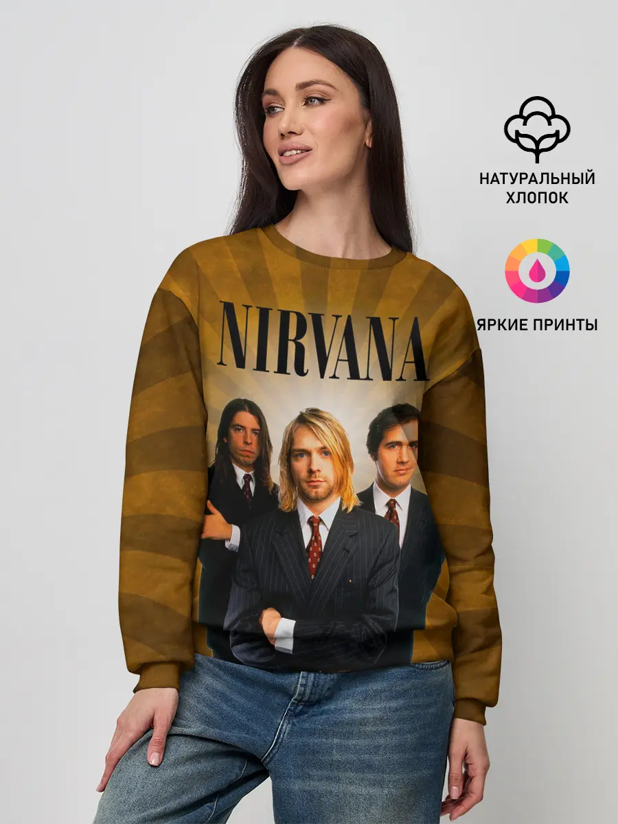 Женский свитшот / Nirvana