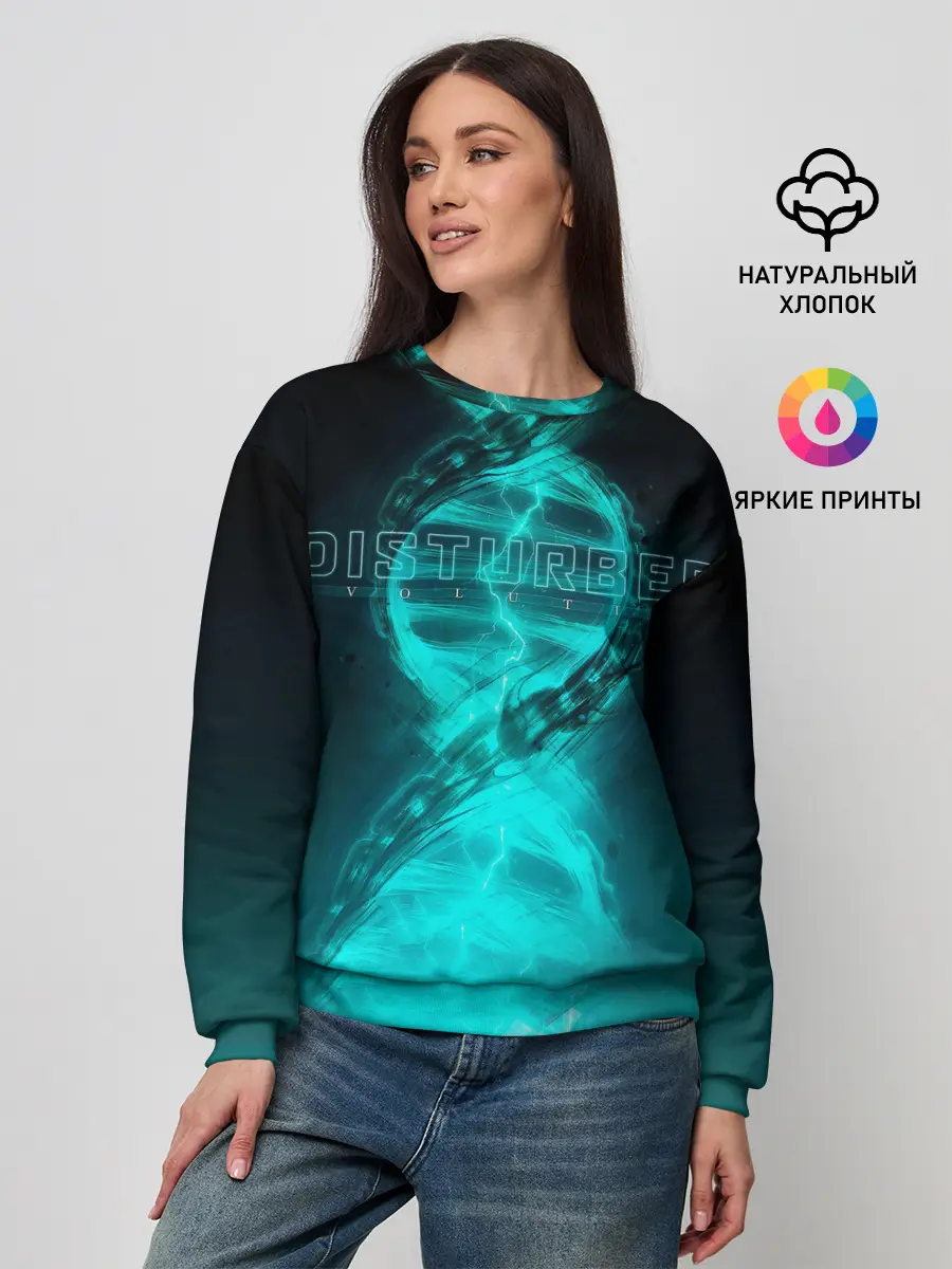 Женский свитшот / Disturbed. Evolution