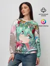 Женский свитшот / Цветок и Хацуне Мику