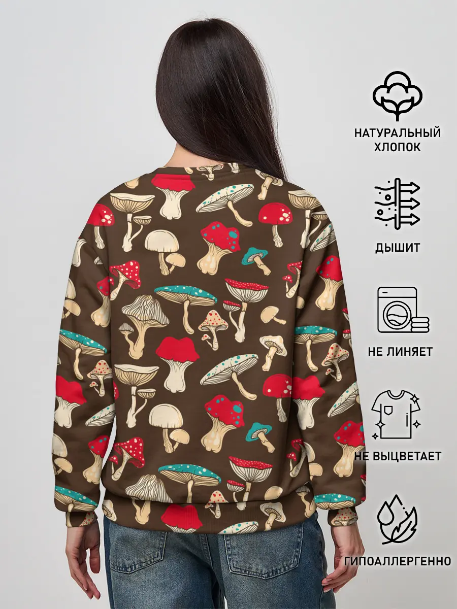 Женский свитшот / Грибы