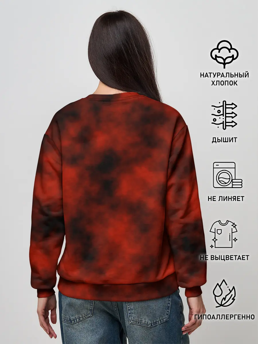 Женский свитшот / Колесница змия будет пылать