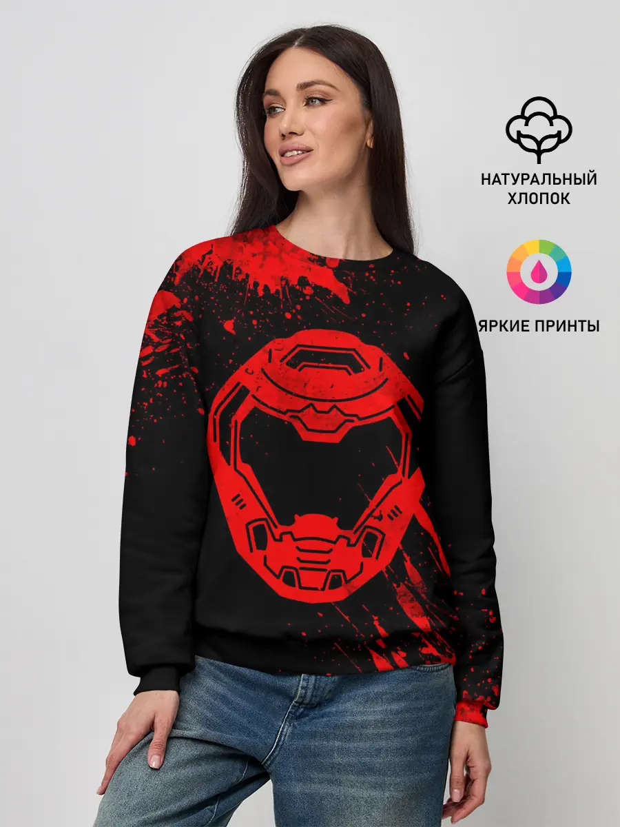 Женский свитшот / DOOM - Шлем