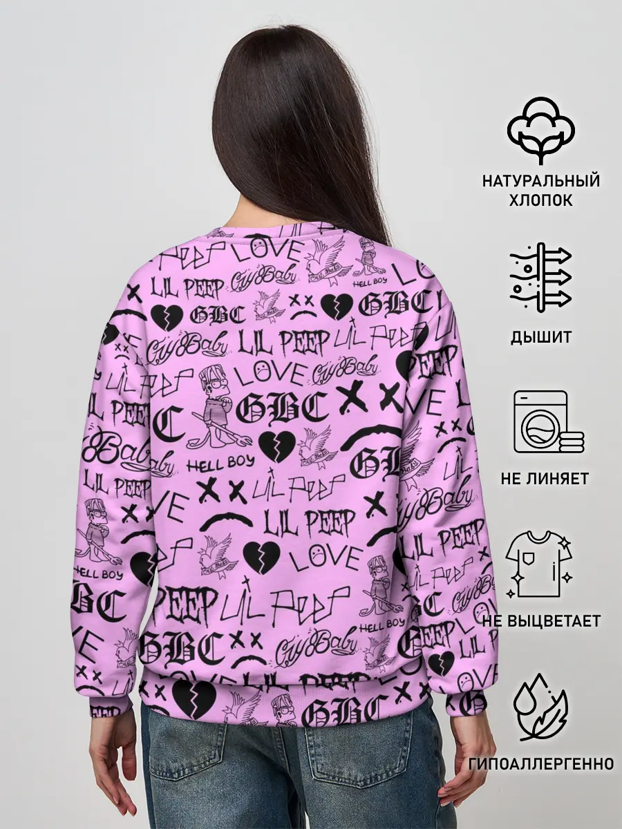 Женский свитшот / LIL PEEP LOGOBOMBING