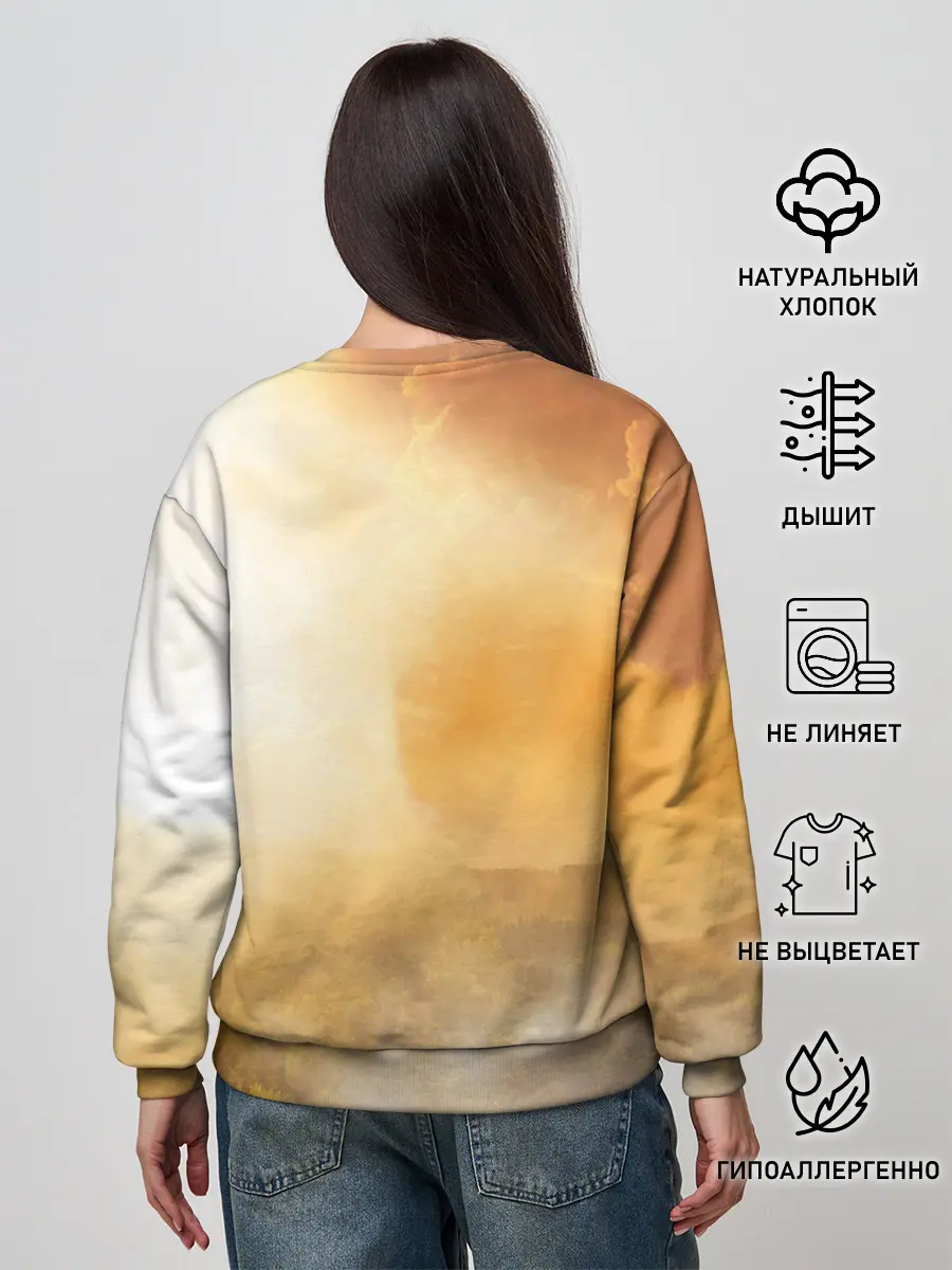 Женский свитшот / Лисичка в тумане