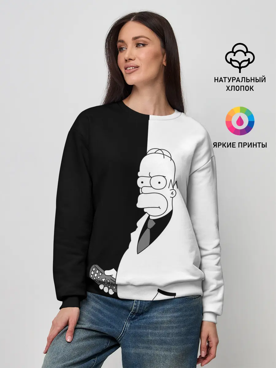 Женский свитшот / Гомер Симпсон