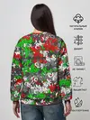 Женский свитшот / Камуфляж с буквами FCLM