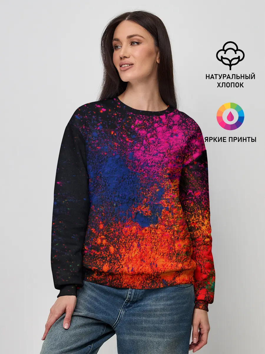 Женский свитшот / Брызги краски