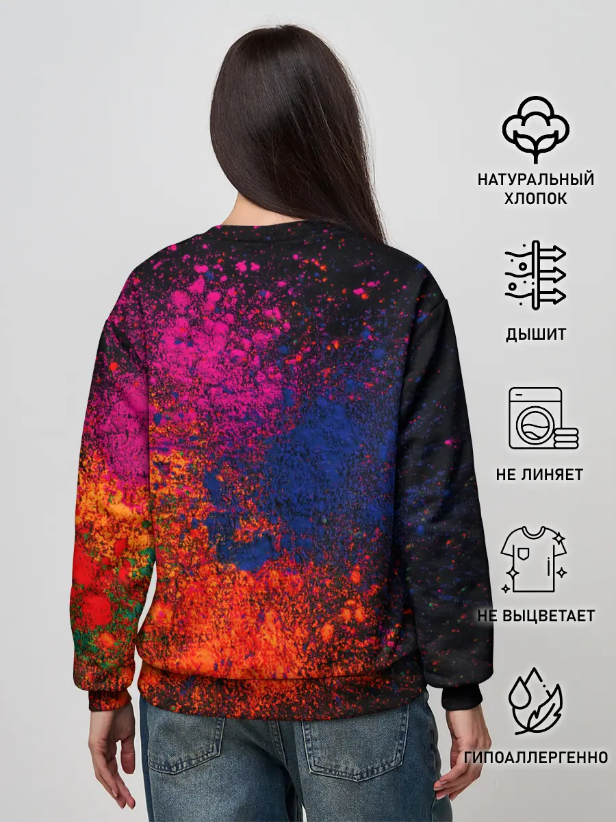 Женский свитшот / Брызги краски