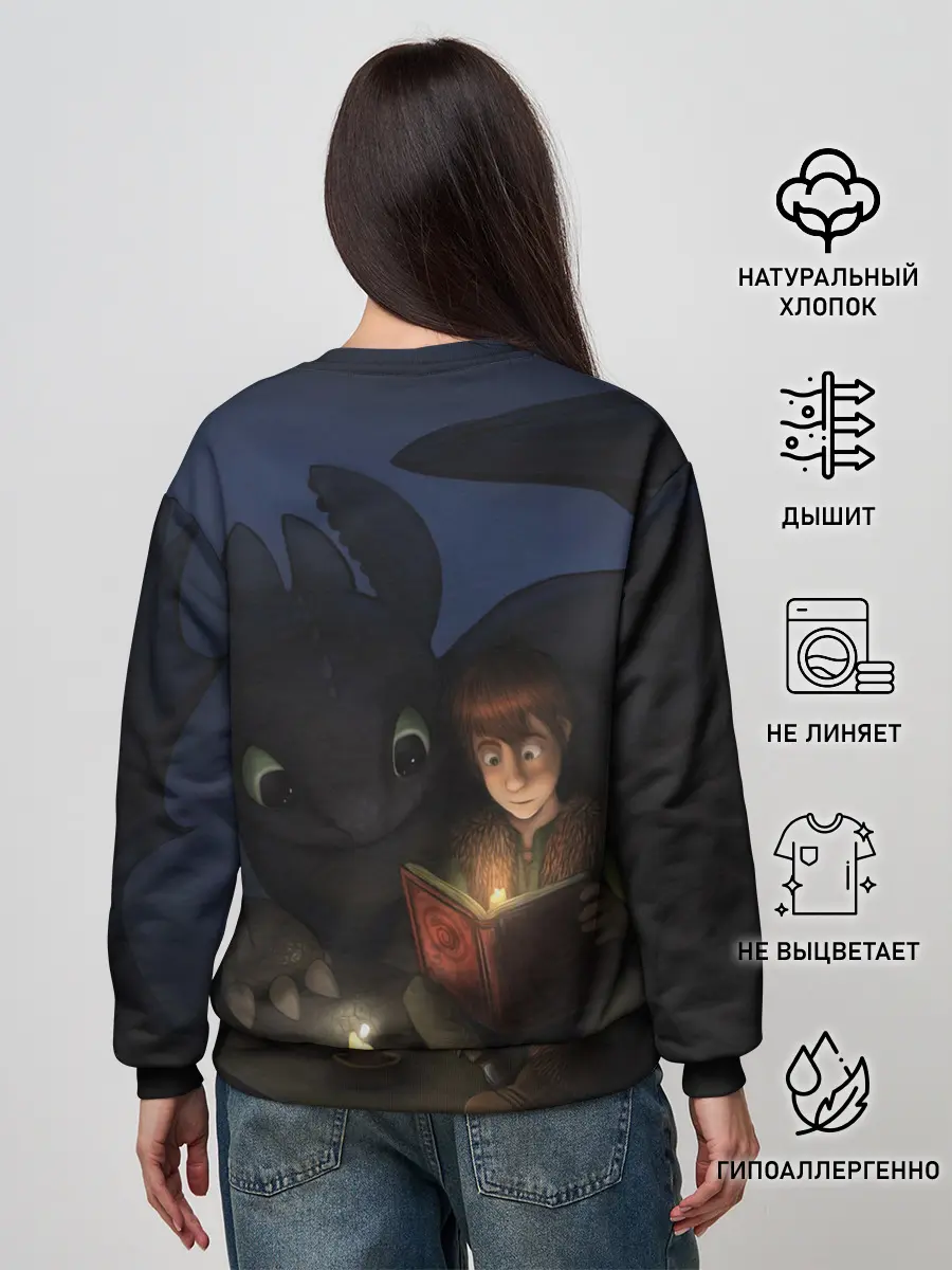 Женский свитшот / Как приручить дракона