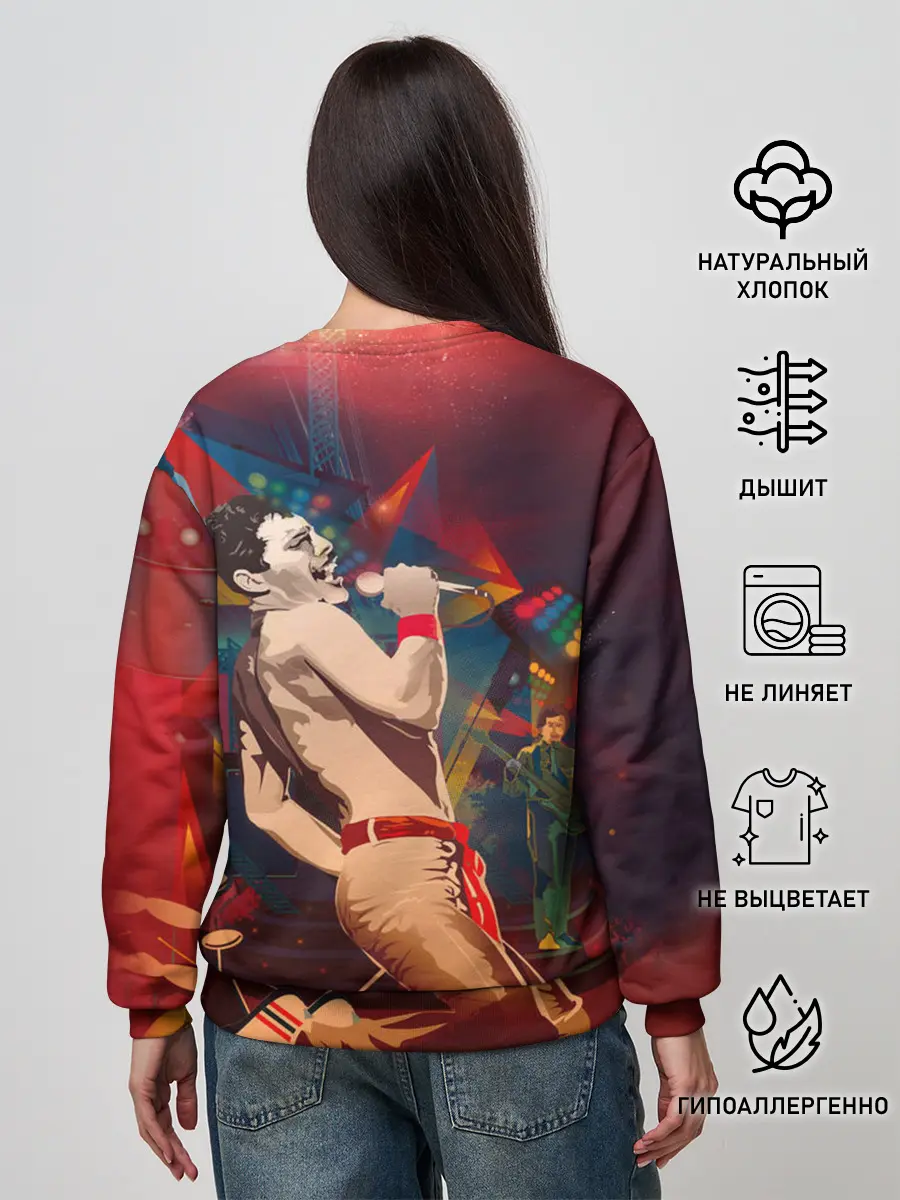 Женский свитшот / Фредди Меркьюри