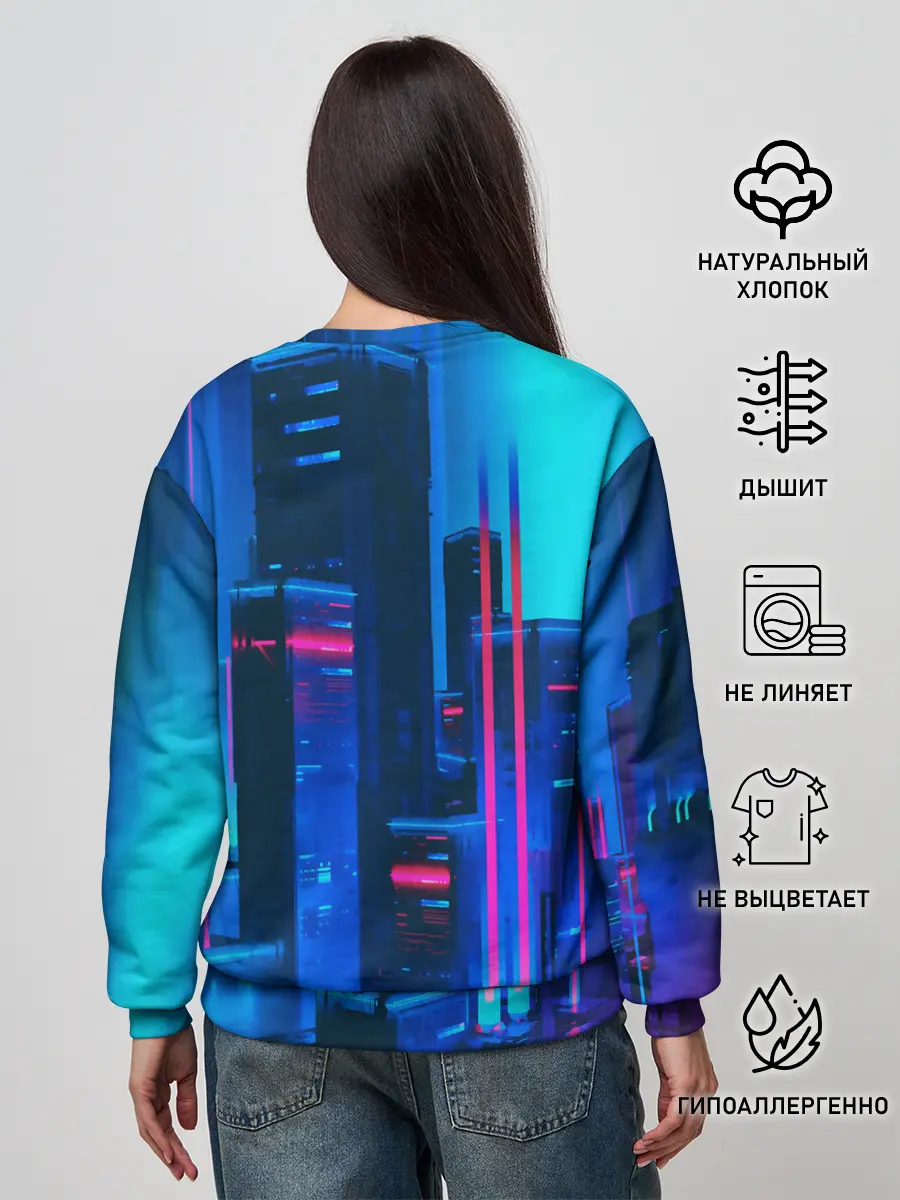 Женский свитшот / НОЧНОЙ ГОРОД