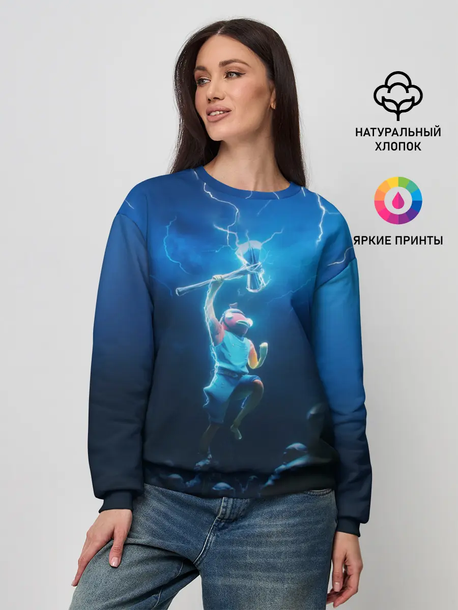 Женский свитшот / КАРАСЬ FORTNITE