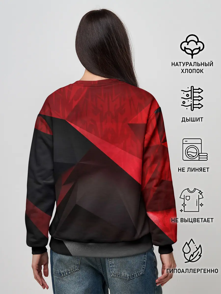 Женский свитшот / Red & Black