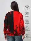 Женский свитшот / BLACK RED FIRE