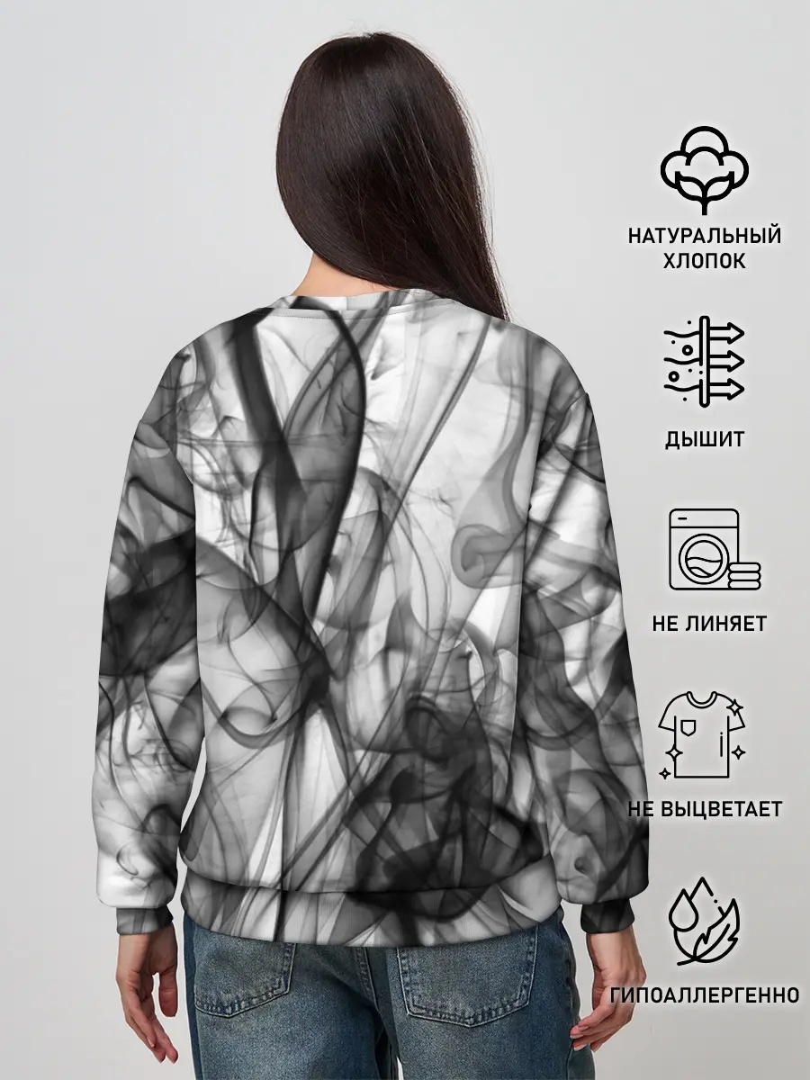 Женский свитшот / SMOKE ABSTRACTION