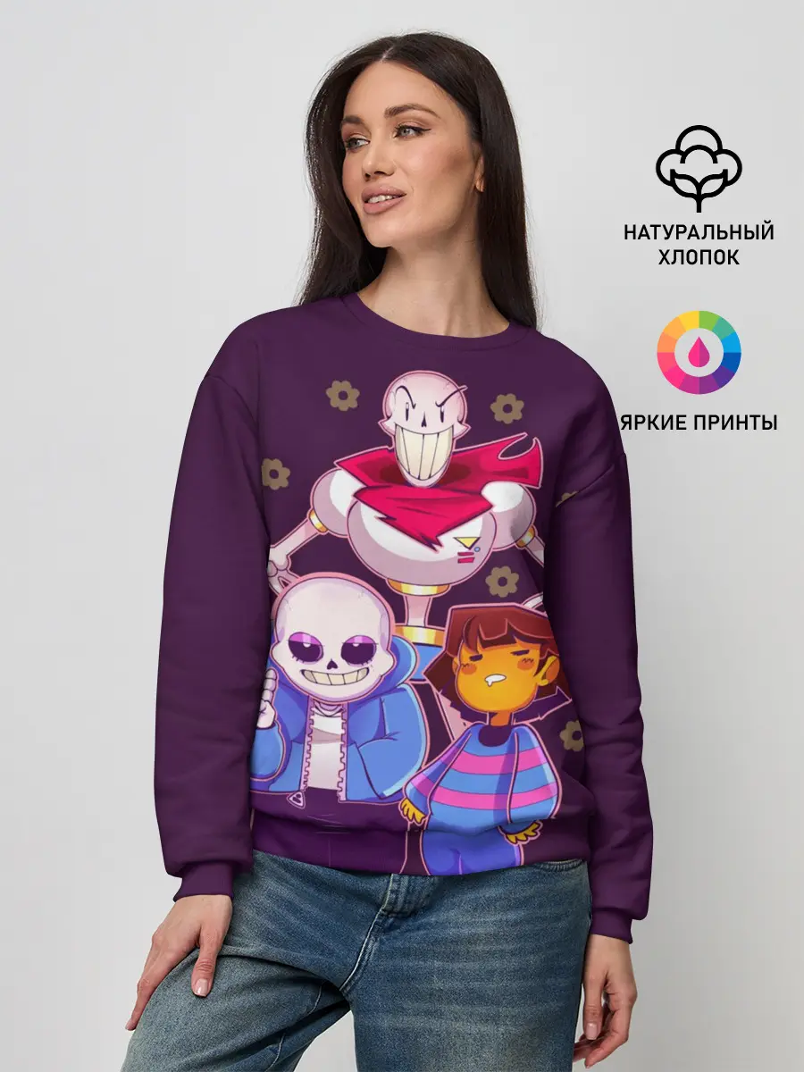 Женский свитшот / Персонажи Undertale
